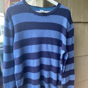 Gap Striped Blue Sweater